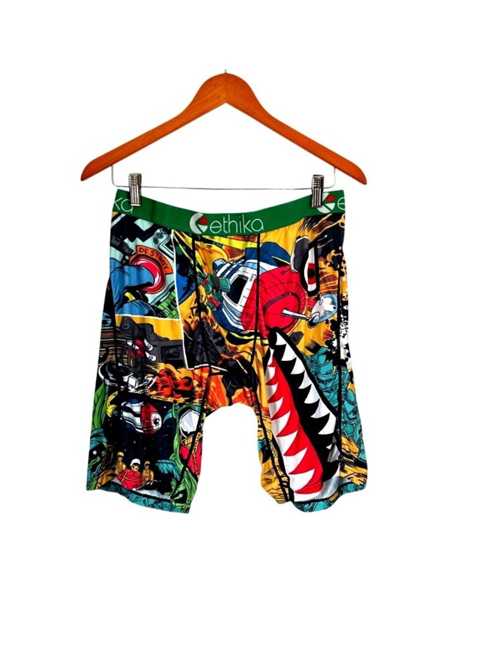 Ethika Mens Graphic Print Boxer Briefs XL